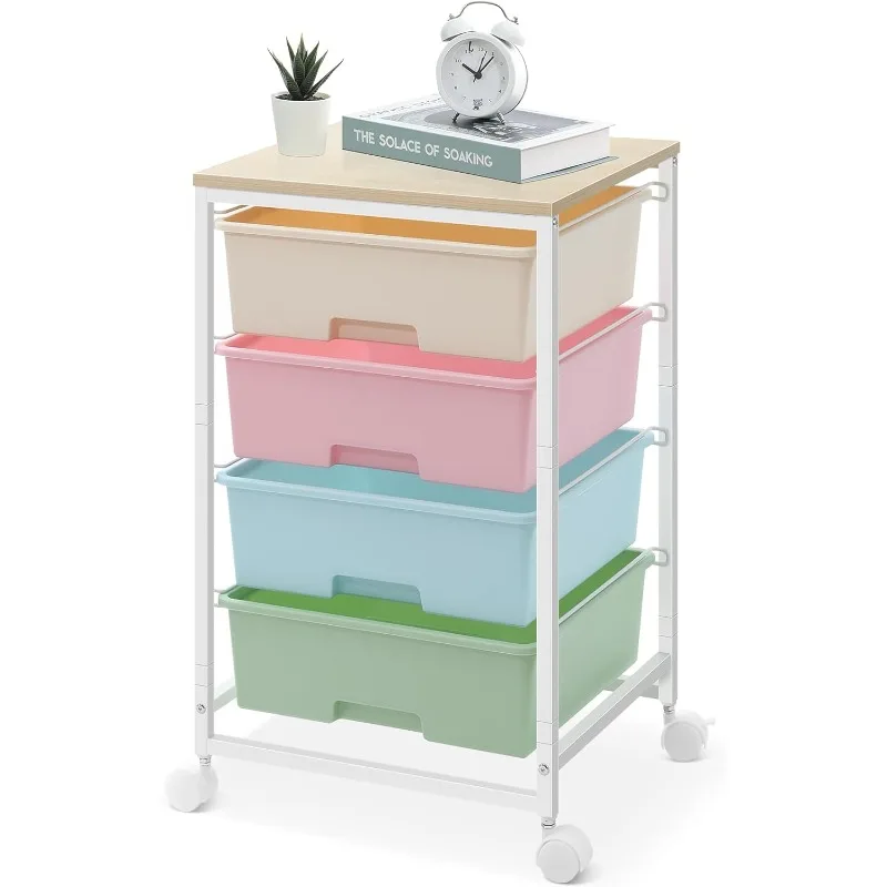 Utility Cart with 4 Drawers,Rolling Storage Cart with Drawers,Storage Rolling Drawer Cart with Wooden Tabletop for Bedroom
Utility Cart with 4 Drawers,Rolling Storage Cart with Drawers,Storage Rolling Drawer Cart with Wooden Tabletop for Bedroom