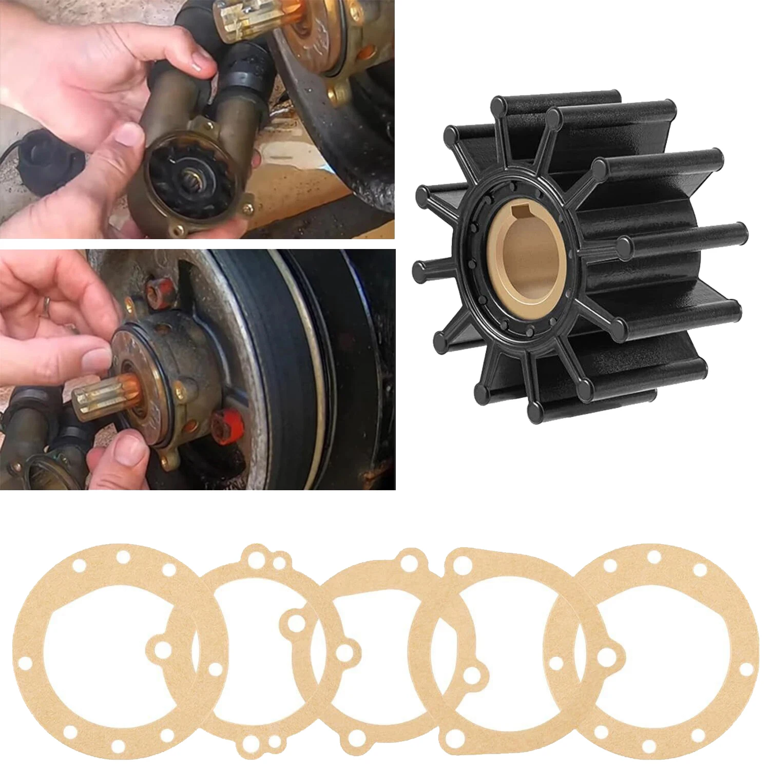 Impeller Replacement Kit for Sherwood 09959K CEF 500103 J050003 Sie 18-3046 Include Gasket
Impeller Replacement Kit for Sherwood 09959K CEF 500103 J050003 Sie 18-3046 Include Gasket
