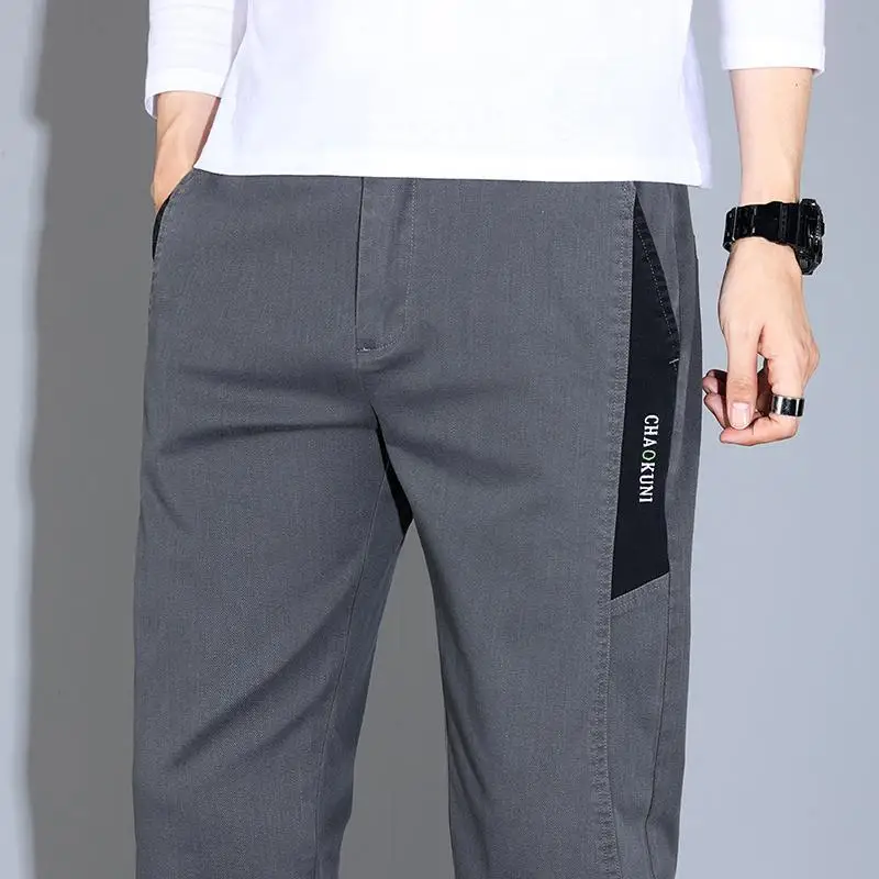 Мужские летние брюки Slim Fit: эластичные, тонкие, в корейском стиле, модные, прямые, длинные, удобные
Мужские летние брюки Slim Fit: эластичные, тонкие, в корейском стиле, модные, прямые, длинные, удобные