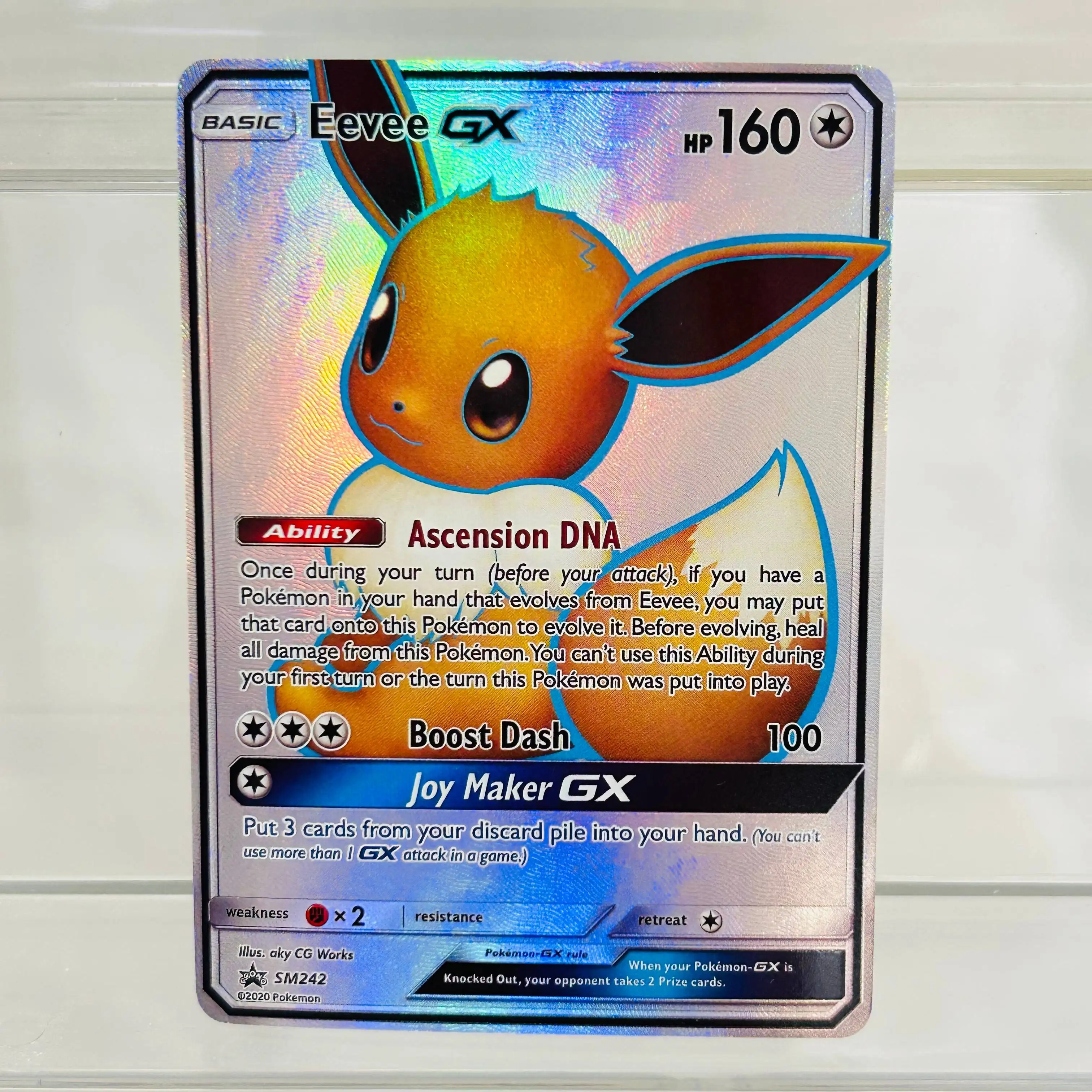 Pokemon Eevee GX SM242 English Card with Holographic Texture, Perfect Condition DIY Premium Anime Collection Card
Pokemon Eevee GX SM242 English Card with Holographic Texture, Perfect Condition DIY Premium Anime Collection Card