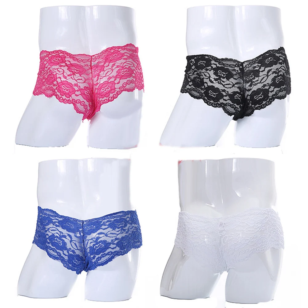 Men's Solid Color Lace Sexy See Through Lingerie Panties Low Waist Elastic Briefs Underwear Shorts U Convex Pouch
Men's Solid Color Lace Sexy See Through Lingerie Panties Low Waist Elastic Briefs Underwear Shorts U Convex Pouch