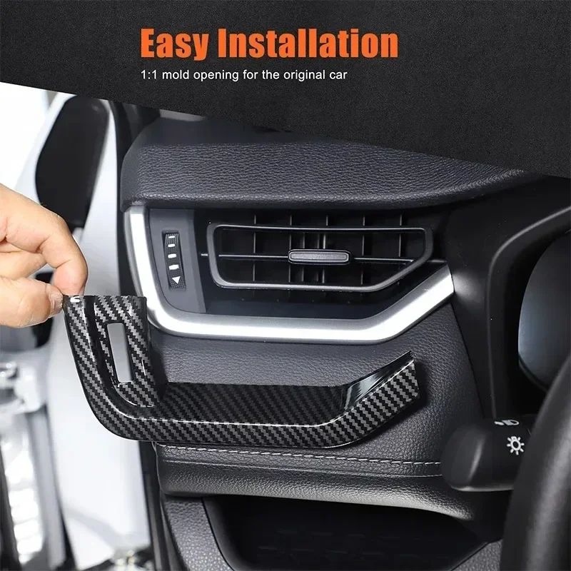 For Toyota RAV4 19-24 ABS Carbon Fiber Car Center Console Air Condition AC Vent Outlet Panel Cover Trim Interior Car Accessories
For Toyota RAV4 19-24 ABS Carbon Fiber Car Center Console Air Condition AC Vent Outlet Panel Cover Trim Interior Car Accessories