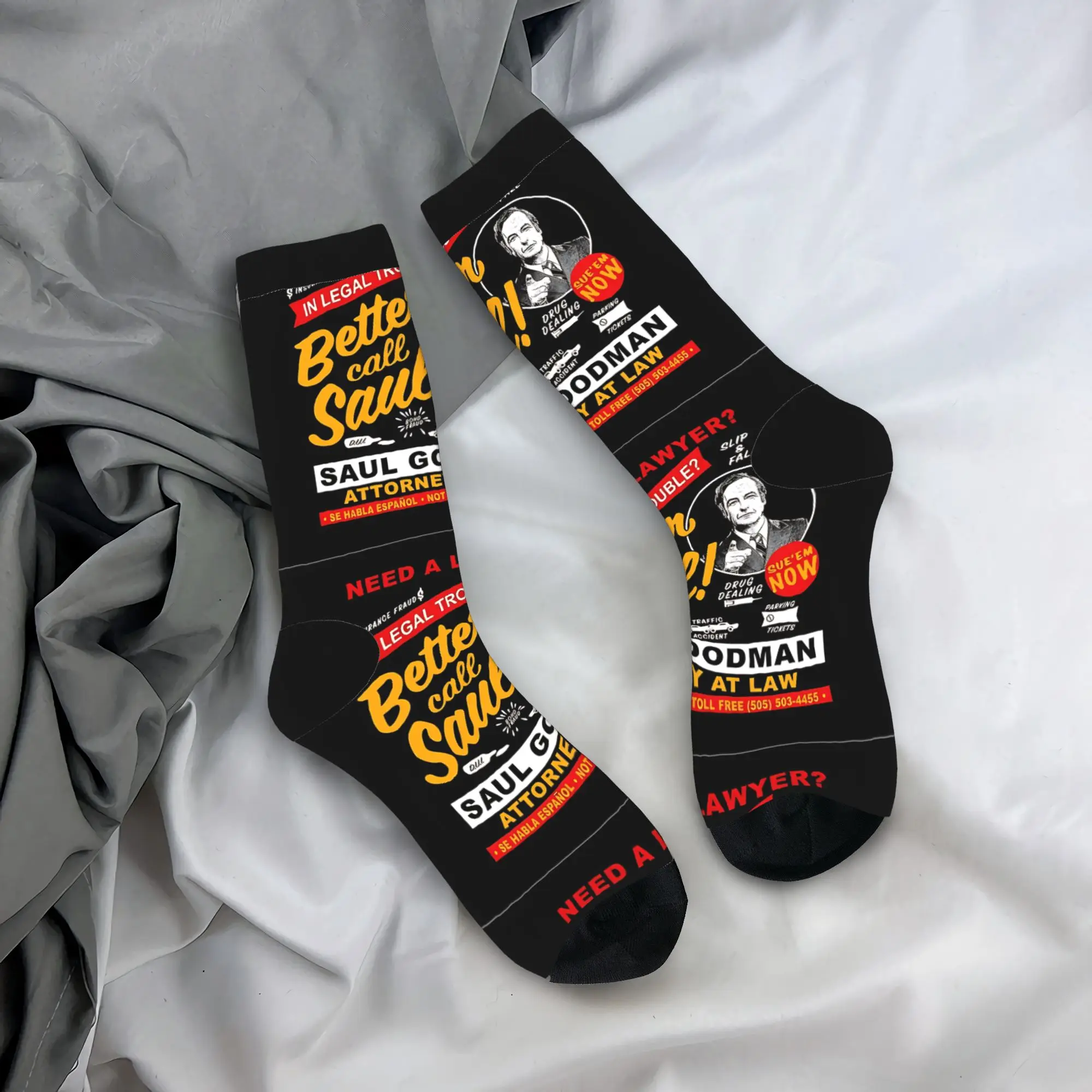 Women Men Socks Breaking Bad Need A Lawyer Then Call Saul Dks Stockings Anti Bacterial Quality Socks Autumn Cycling Socks
Women Men Socks Breaking Bad Need A Lawyer Then Call Saul Dks Stockings Anti Bacterial Quality Socks Autumn Cycling Socks