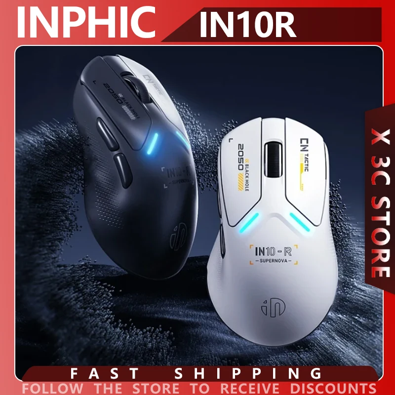 INPHIC IN10R Wireless Mouse Tri Mode Wireless PAW3395 Mouse 8000Hz Polling Rate Gaming Mice Gamer 1 Lightweight PC Accessories
INPHIC IN10R Wireless Mouse Tri Mode Wireless PAW3395 Mouse 8000Hz Polling Rate Gaming Mice Gamer 1 Lightweight PC Accessories