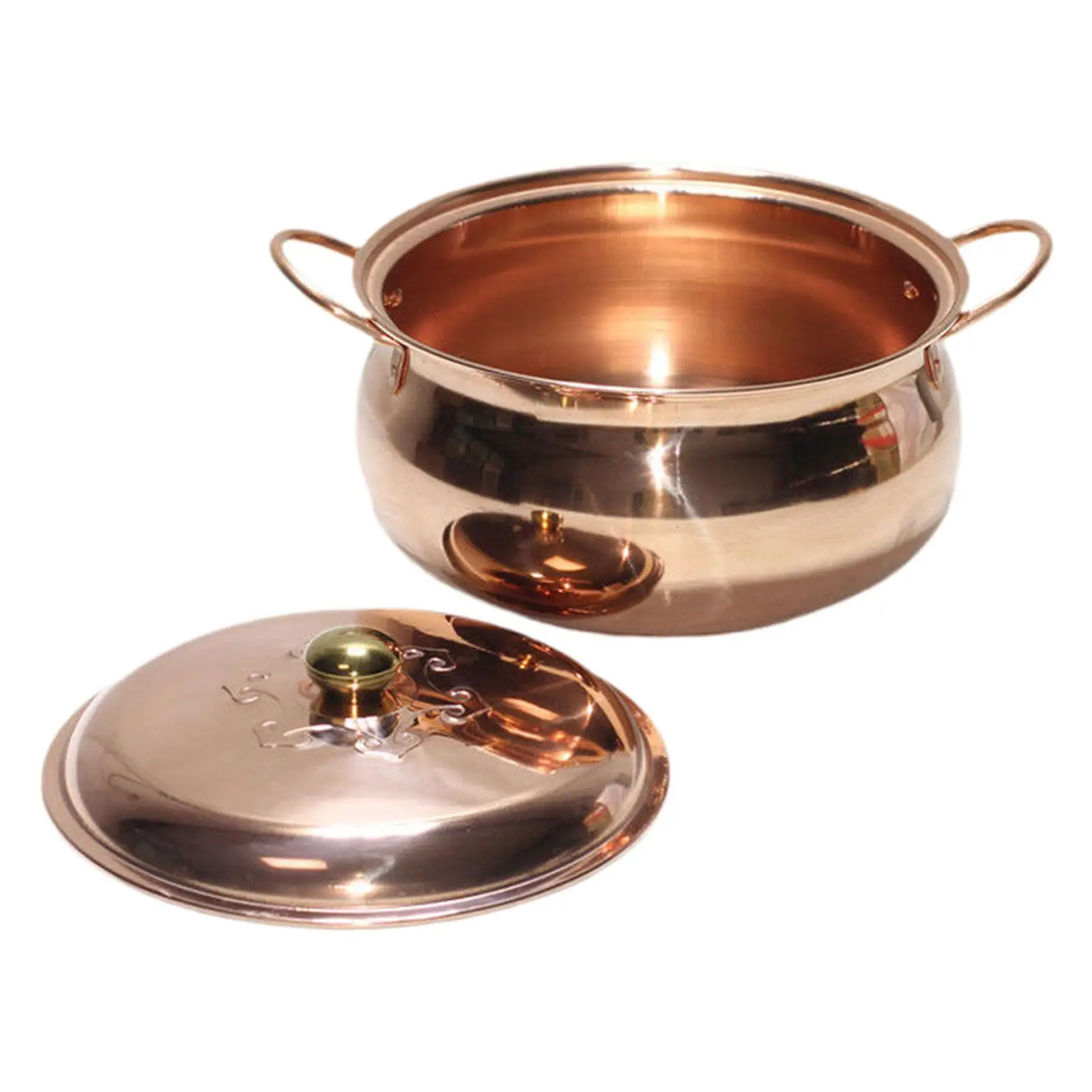 Copper Soup Pot Quick Heating with Lid Hot Pot Pan Copper Cooking Pot for Induction Cooker Gas Party Restaurant Household
Copper Soup Pot Quick Heating with Lid Hot Pot Pan Copper Cooking Pot for Induction Cooker Gas Party Restaurant Household