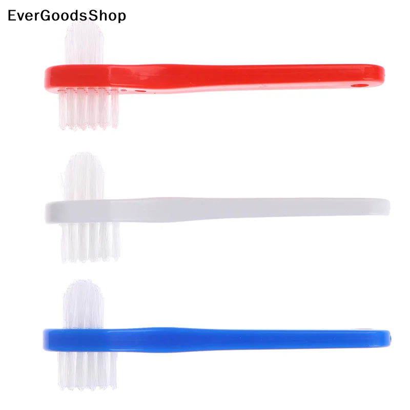 New T-shape Denture Dedicated Brush Toothbrush Dual Head False Teeth Brushes Cleaner
New T-shape Denture Dedicated Brush Toothbrush Dual Head False Teeth Brushes Cleaner