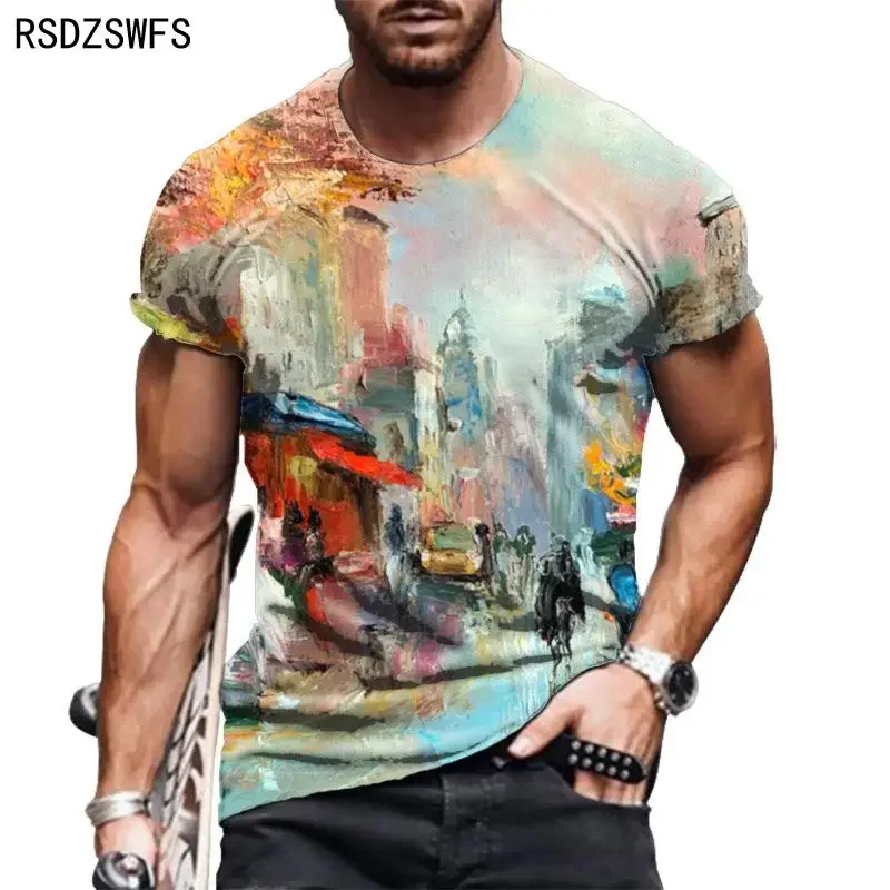 Mans T-Shirt 2021 Summer Oversized New Retro Style Short Sleeve Men's 3D Digital Printing O Neck T-Shirt Men's Fashion Tops
Mans T-Shirt 2021 Summer Oversized New Retro Style Short Sleeve Men's 3D Digital Printing O Neck T-Shirt Men's Fashion Tops