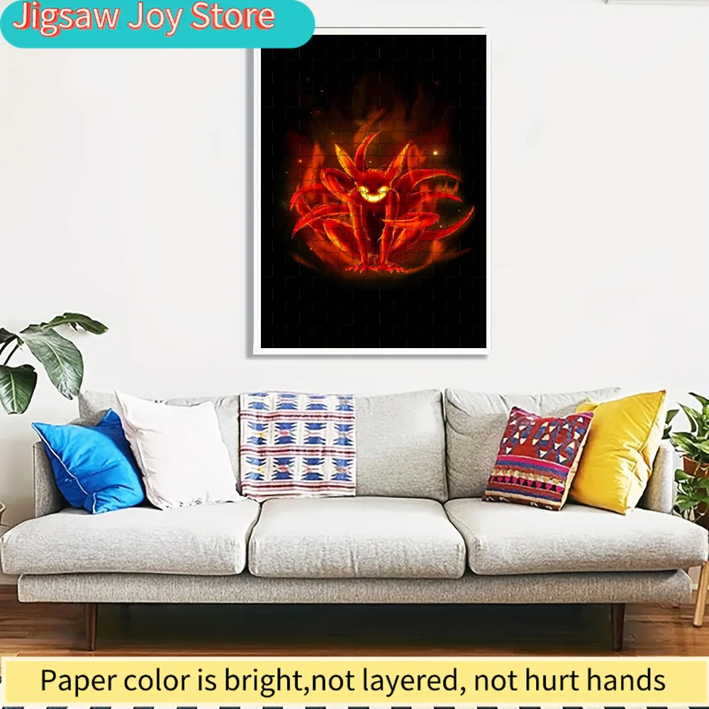 Пазл из бумаги «Курама: Девятихвостая лиса», аниме-персонаж с огненной красной чакрой и светящимися глазами на темном фоне, бумажный пазл-головоломка
Пазл из бумаги «Курама: Девятихвостая лиса», аниме-персонаж с огненной красной чакрой и светящимися глазами на темном фоне, бумажный пазл-головоломка