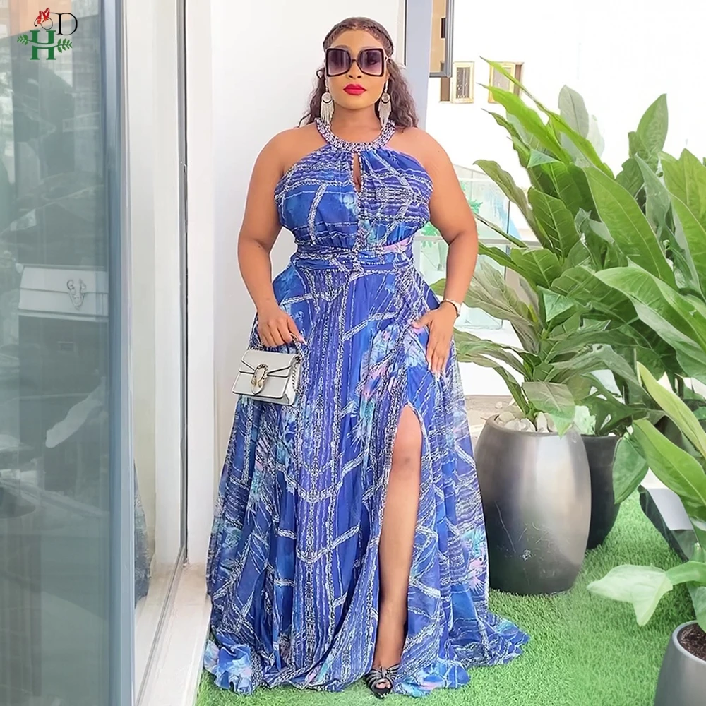 H&D 2025 Summer Party Halter Dresses Elegant Women Chiffon Long Robe African Dashiki Printed Outfits For Holiday Beach Musulmane
H&D 2025 Summer Party Halter Dresses Elegant Women Chiffon Long Robe African Dashiki Printed Outfits For Holiday Beach Musulmane