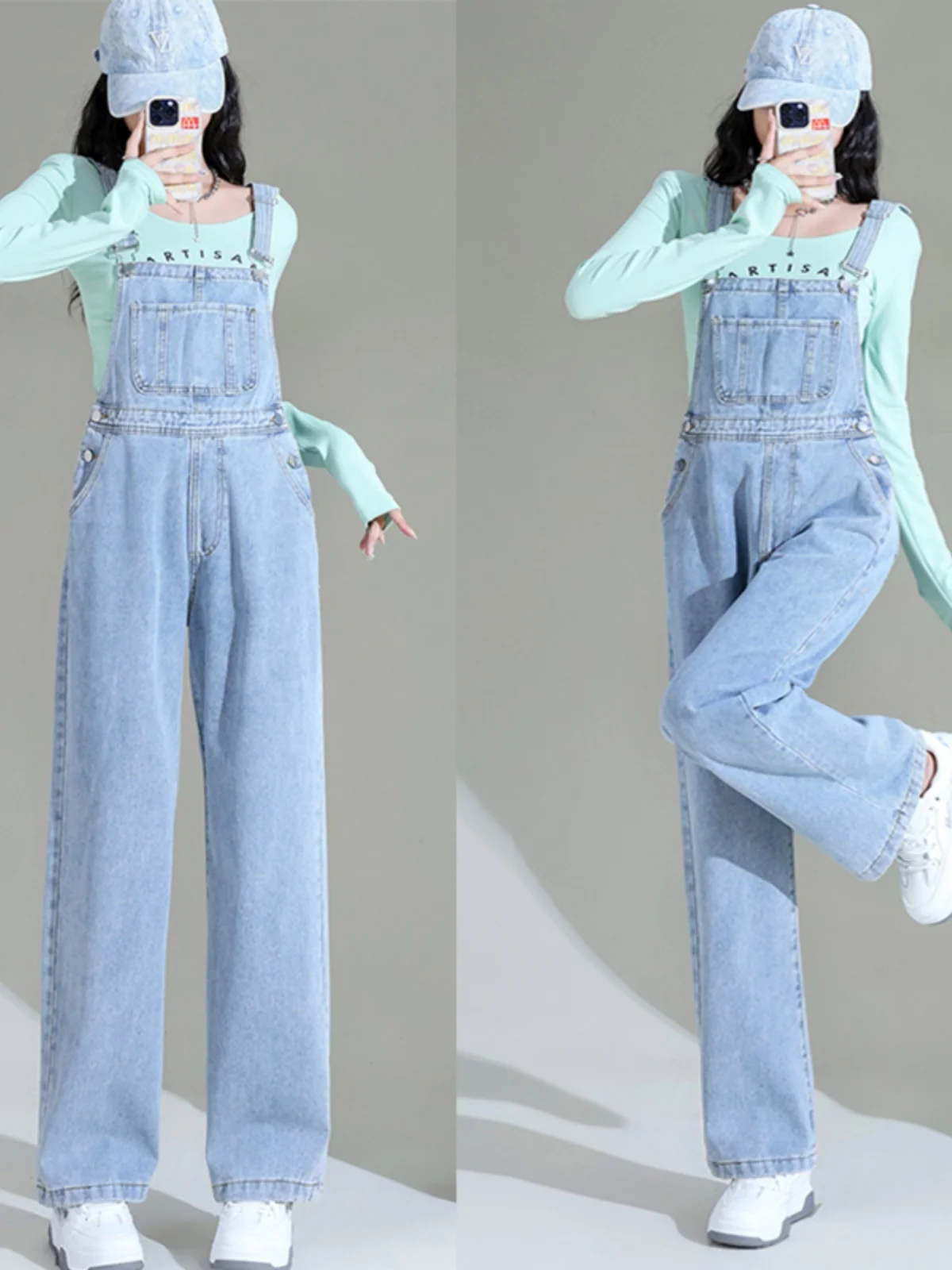 Dopne Strap Pants Anti-Aging Denim Women's 2026 Spring New Retro Simple One-Piece Wide Leg Pants Cotton Blend
Dopne Strap Pants Anti-Aging Denim Women's 2026 Spring New Retro Simple One-Piece Wide Leg Pants Cotton Blend