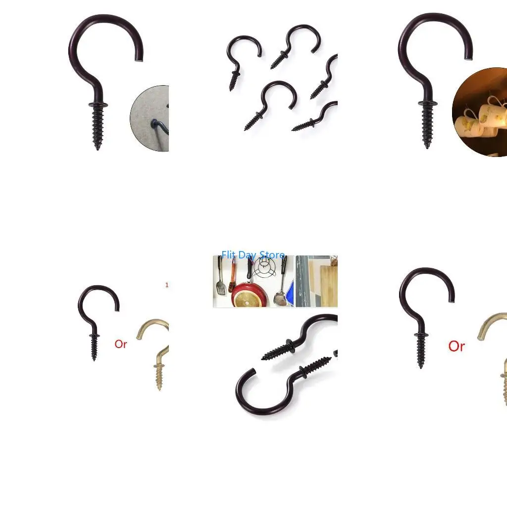 F92C 18 Pack Wall Cabinet Ceiling Hooks for Hanging Plants, Lights, Wind Chimes
F92C 18 Pack Wall Cabinet Ceiling Hooks for Hanging Plants, Lights, Wind Chimes