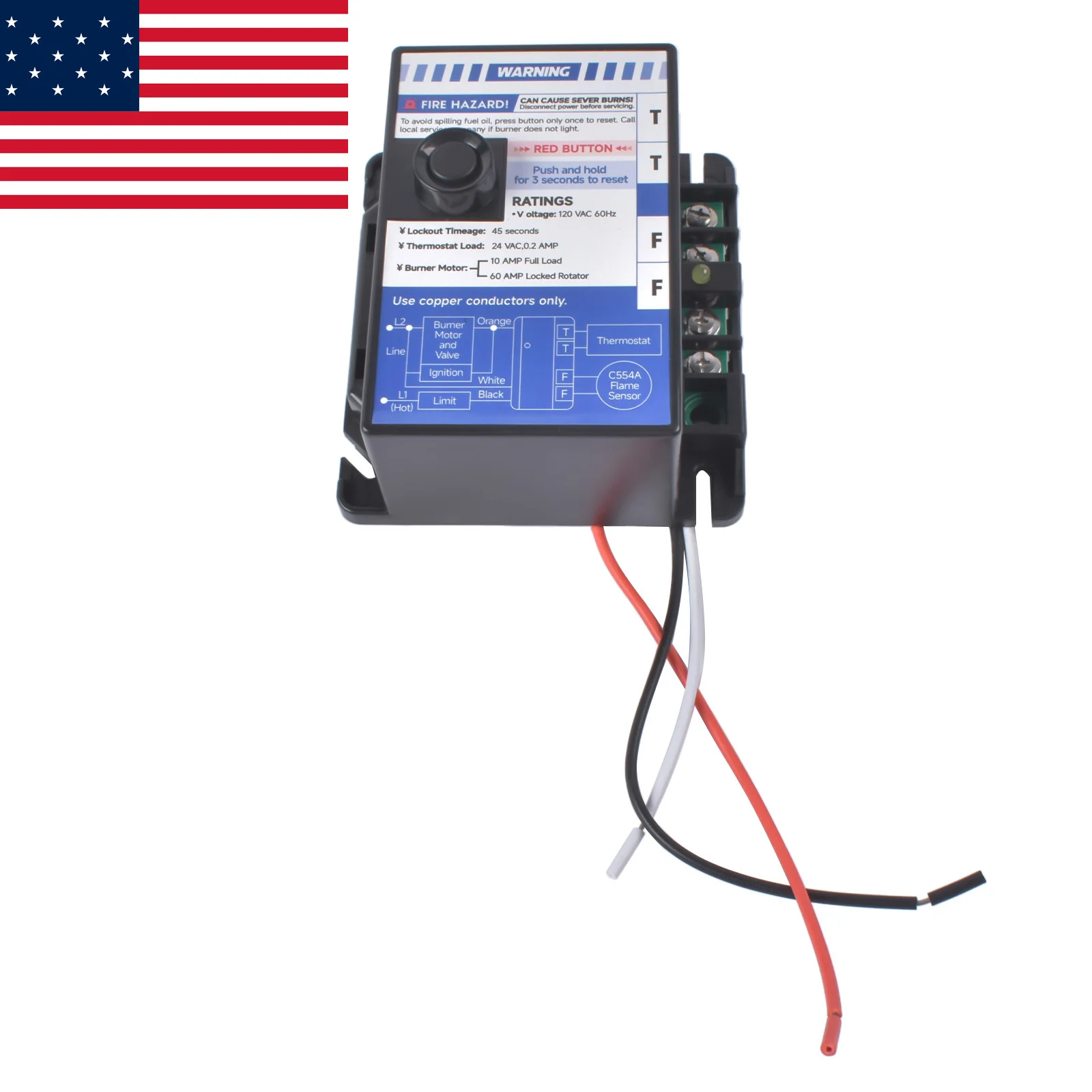 AP03 R8184G4025 R8184G4009 Intermittent Ignition Oil Primary Control for Honeywell
AP03 R8184G4025 R8184G4009 Intermittent Ignition Oil Primary Control for Honeywell