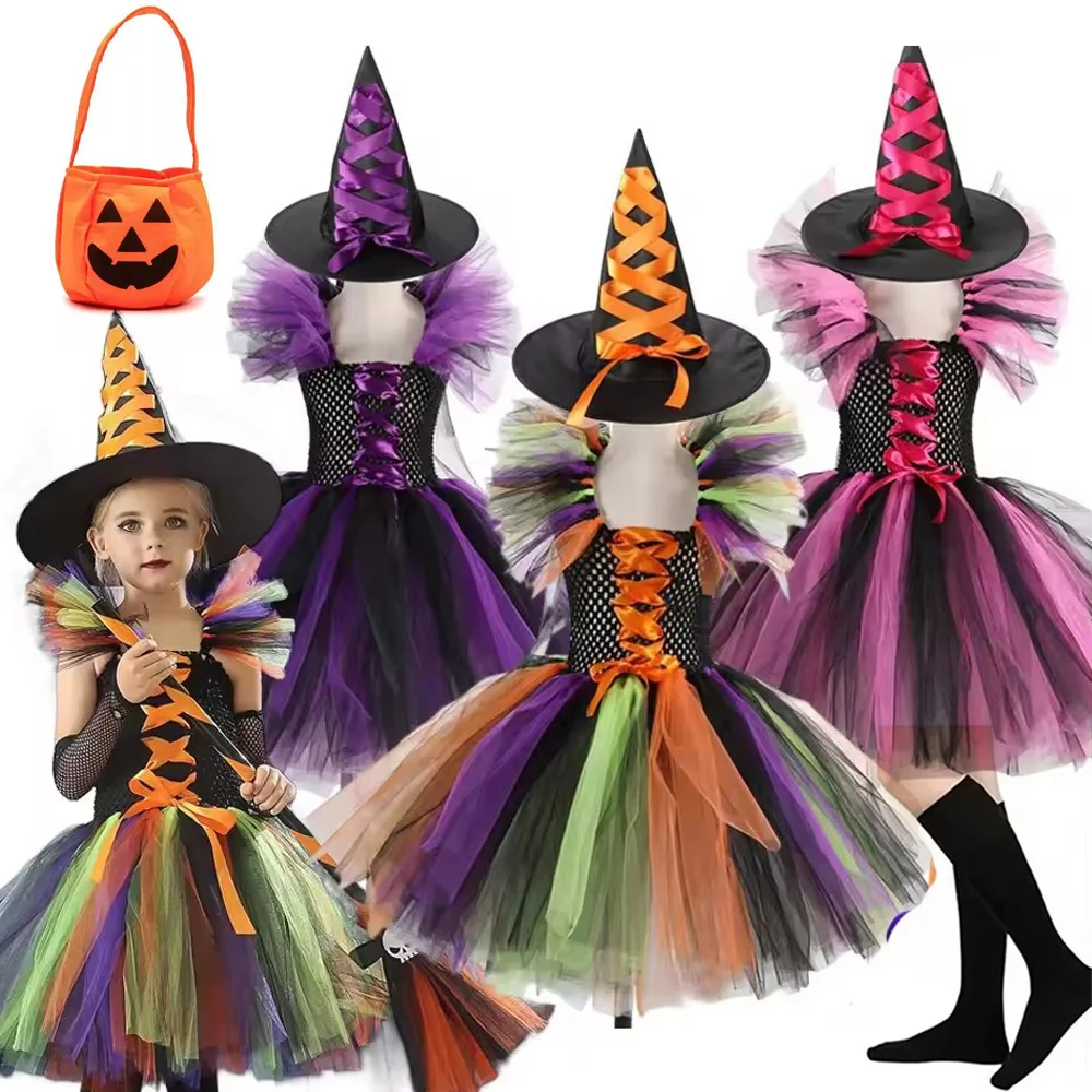 Halloween Malefice Costume for Kids Carnival Party Clothes Set Witch Evil Queen Cosplay Costume for Girls Fancy Tulle Tutu Dress
Halloween Malefice Costume for Kids Carnival Party Clothes Set Witch Evil Queen Cosplay Costume for Girls Fancy Tulle Tutu Dress