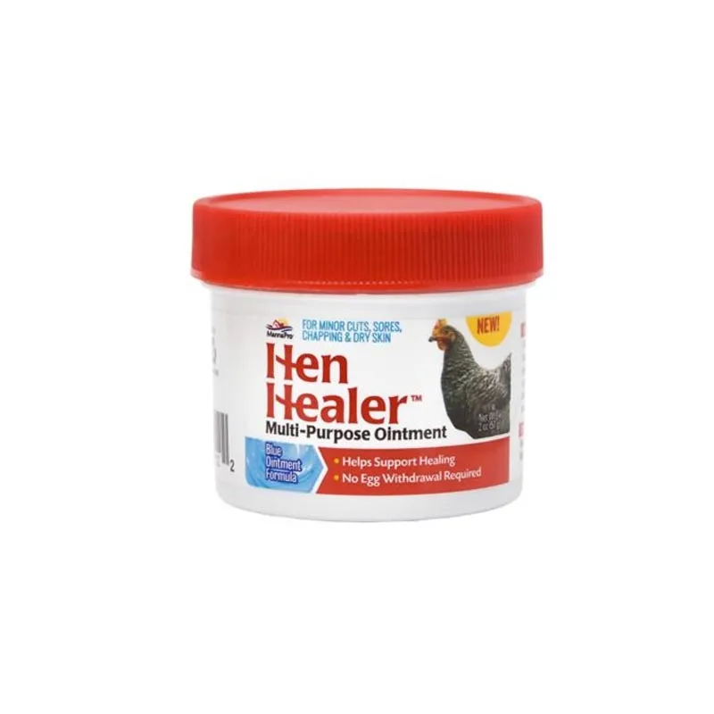 Manna-Pro Hen Healer Multi-Purpose Ointment for Poultry, minor cuts, chapping, dry skin, Helps Support Healing, 2oz
Manna-Pro Hen Healer Multi-Purpose Ointment for Poultry, minor cuts, chapping, dry skin, Helps Support Healing, 2oz