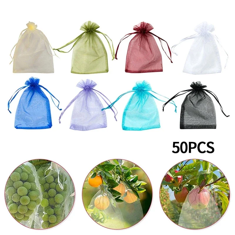 50pcs Garden Fruit Protection Bags Anti-Bird Pest Control Drawstring Netting Strawberry Bags Mesh Grapes Bag Planter Grow Bags
50pcs Garden Fruit Protection Bags Anti-Bird Pest Control Drawstring Netting Strawberry Bags Mesh Grapes Bag Planter Grow Bags