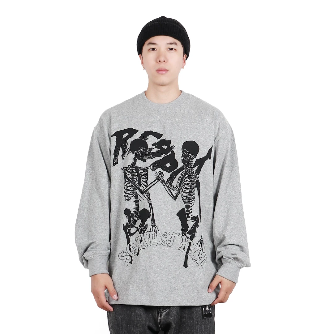 Original Soulstyle Skull Respect Hip Hop Street Dance Bboy Skateboarding Loose Long Sleeve T-Shirt Youth Trend Cotton Crew Neck
Original Soulstyle Skull Respect Hip Hop Street Dance Bboy Skateboarding Loose Long Sleeve T-Shirt Youth Trend Cotton Crew Neck