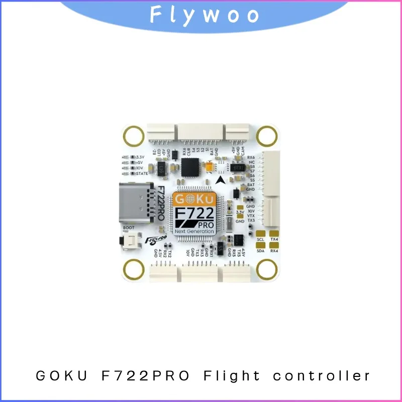 Контроллер полета Flywoo GOKU F722 PRO V2 30x30 16 МБ BlackBox F7 32Bit Plug Play для FPV Drone DIY Запчасти RC Racing
Контроллер полета Flywoo GOKU F722 PRO V2 30x30 16 МБ BlackBox F7 32Bit Plug Play для FPV Drone DIY Запчасти RC Racing
