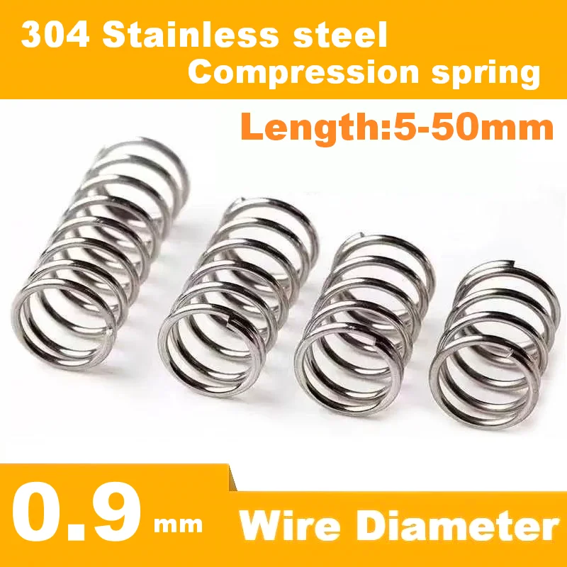 304 stainless steel compression spring, Shock-absorbing Micro spring,Wire Dia 0.9mm Length5-50mm
304 stainless steel compression spring, Shock-absorbing Micro spring,Wire Dia 0.9mm Length5-50mm