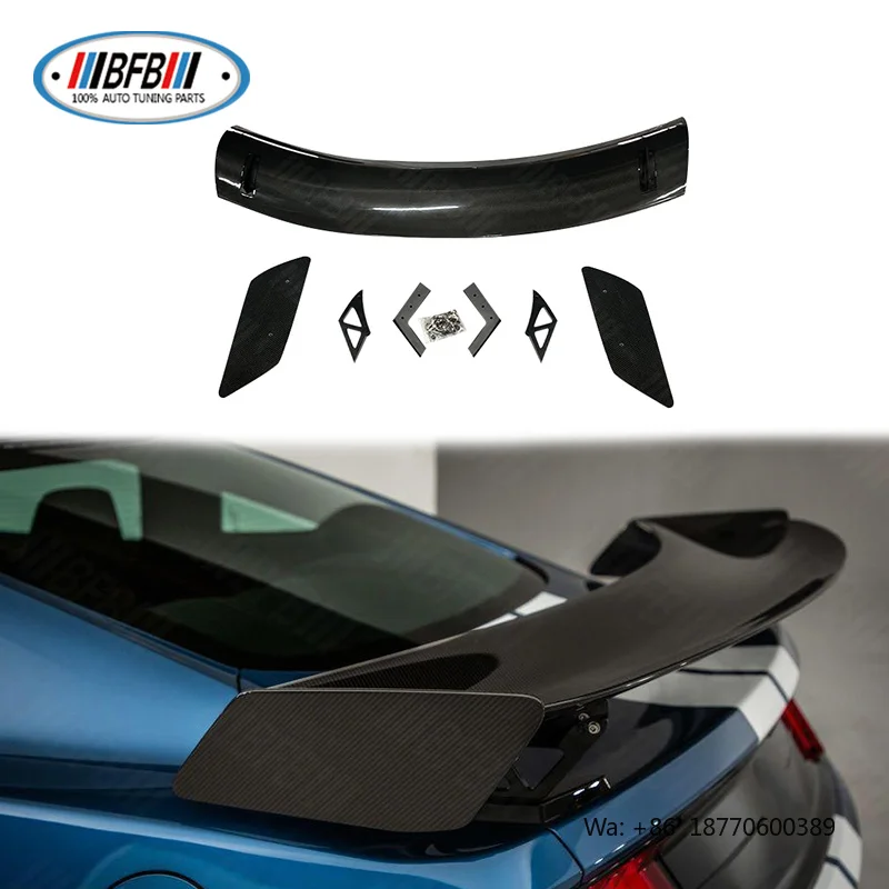 Real Carbon Fiber Rear Trunk Lip Spoiler Wing for Ford Mustang GT500 2015-2023
Real Carbon Fiber Rear Trunk Lip Spoiler Wing for Ford Mustang GT500 2015-2023