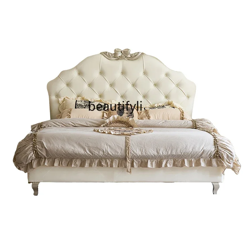 A90 American light luxury solid wood bed modern simple double master bedroom cream wind princess bed European high-end wedding b
A90 American light luxury solid wood bed modern simple double master bedroom cream wind princess bed European high-end wedding b