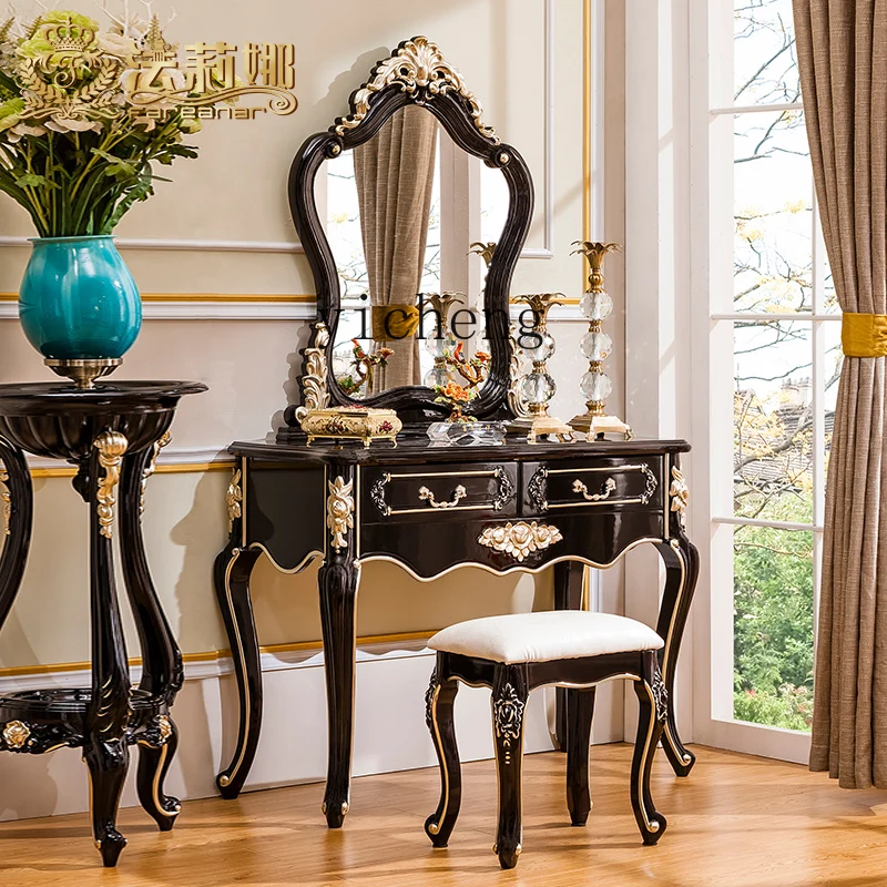 ZK European dresser solid wood makeup French luxury dresser desk integrated cloakroom furniture
ZK European dresser solid wood makeup French luxury dresser desk integrated cloakroom furniture