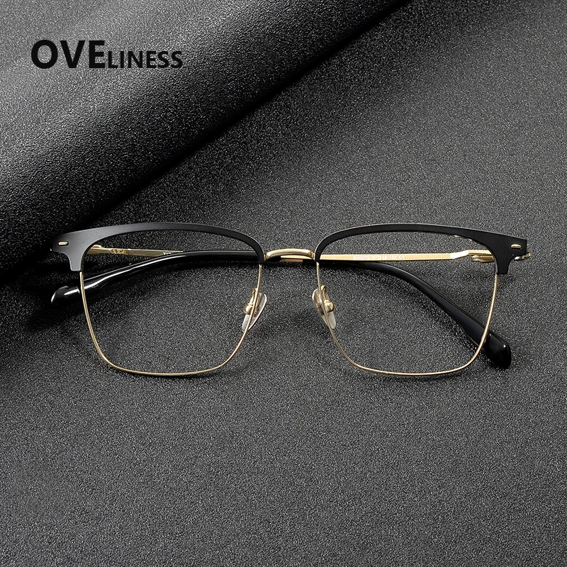 Pure titanium Glasses Frame Men Full-Rim Frames High-end Quality Square Eyeglasses Ultralight-Weight Korean Japanese Eyewear
Pure titanium Glasses Frame Men Full-Rim Frames High-end Quality Square Eyeglasses Ultralight-Weight Korean Japanese Eyewear