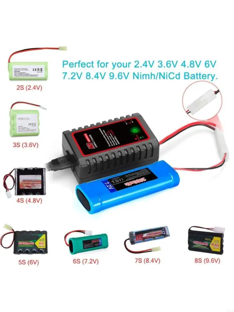 Интеллектуальное зарядное устройство NiMH/NiCD N8 для игрушки с дистанционным управлением, 2,4–9,6 В, Nimh
Интеллектуальное зарядное устройство NiMH/NiCD N8 для игрушки с дистанционным управлением, 2,4–9,6 В, Nimh