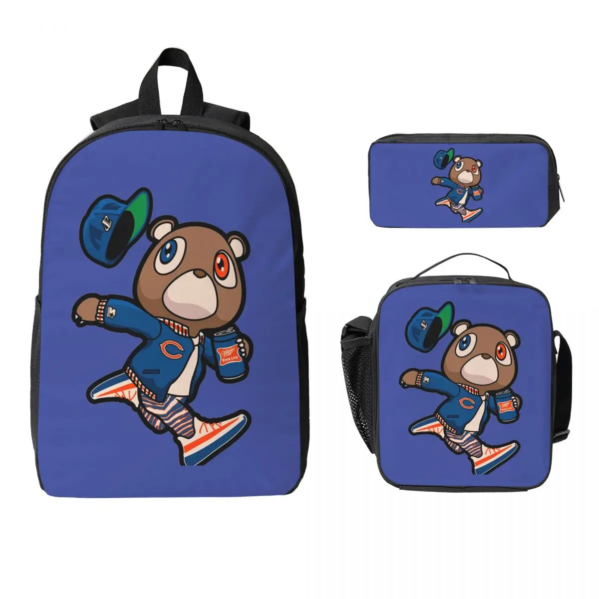 Kanye West Dropout Bear Chicago винтажный выпускной рюкзак для мальчиков и девочек сумка для книг школьная сумка 3 шт. изолированная сумка для обеда пенал
Kanye West Dropout Bear Chicago винтажный выпускной рюкзак для мальчиков и девочек сумка для книг школьная сумка 3 шт. изолированная сумка для обеда пенал