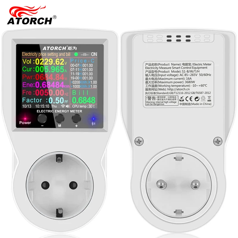 Tuya WiFi Smart Socket 16A Power Energy Meter 110V/220V Dual Voltage APP Control Real-Time kWh Tracking for Home/Industrial
Tuya WiFi Smart Socket 16A Power Energy Meter 110V/220V Dual Voltage APP Control Real-Time kWh Tracking for Home/Industrial