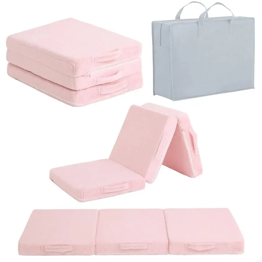 Floor Mattress for Kids, Toddler Washable Tri Folding Floor Nap Mat for Sleeping Daycare, Child Trifold Futon Sofa Bed with Stor
Floor Mattress for Kids, Toddler Washable Tri Folding Floor Nap Mat for Sleeping Daycare, Child Trifold Futon Sofa Bed with Stor