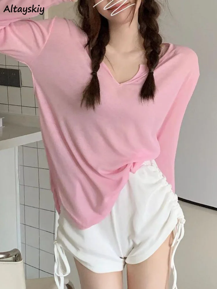 Sets Women Thin Sun-proof Long Sleeve Chic Loose Casual Tops Shirring Sporty Shorts Korean Style Summer Simple All-match Fashion
Sets Women Thin Sun-proof Long Sleeve Chic Loose Casual Tops Shirring Sporty Shorts Korean Style Summer Simple All-match Fashion