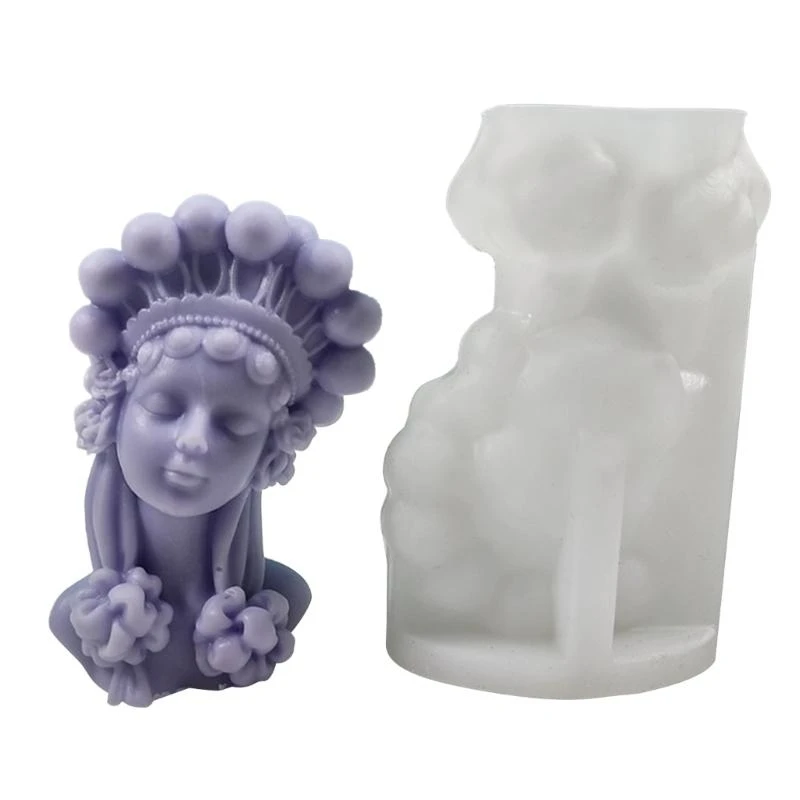 652F Large Pretty Girl Decor Silicone Mold Epoxy Resin DIY Ornaments Making Soap Melt Resin Crafts Home Decorations
652F Large Pretty Girl Decor Silicone Mold Epoxy Resin DIY Ornaments Making Soap Melt Resin Crafts Home Decorations