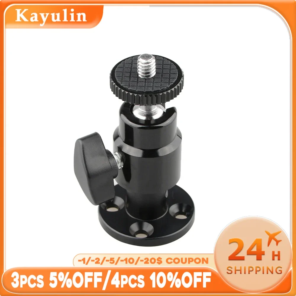 Kayulin Universal Mini Ball Head Wall Ceiling Mount for DSLR Camera Monitor Light CCTV DVR Bracket stand Home Installation Sur
Kayulin Universal Mini Ball Head Wall Ceiling Mount for DSLR Camera Monitor Light CCTV DVR Bracket stand Home Installation Sur