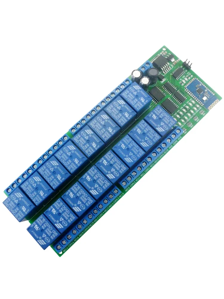 16 Channel Android Phone Bluetooth-compatible Control Relay Module 2.4G Wireless Controller for Smart Home LED Lighting System
16 Channel Android Phone Bluetooth-compatible Control Relay Module 2.4G Wireless Controller for Smart Home LED Lighting System