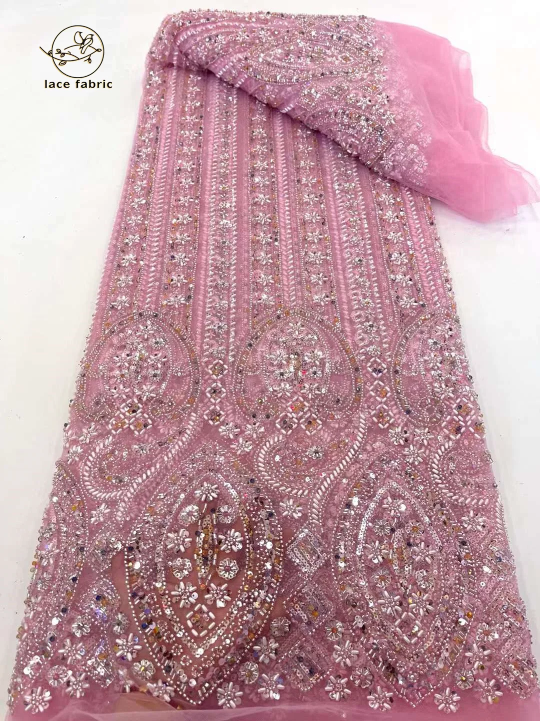 New Design Luxury French African Handmade Beaded Tulle lace Latest Embroidery Sequins Mesh Lace Nigeria Fabric For Wedding Dress
New Design Luxury French African Handmade Beaded Tulle lace Latest Embroidery Sequins Mesh Lace Nigeria Fabric For Wedding Dress