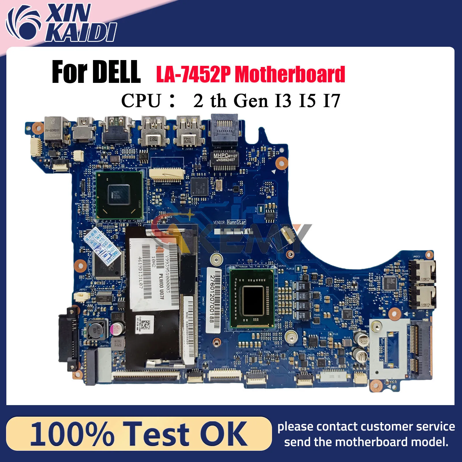 For DELL XPS 14Z L412Z Laptop Motherboard CN-0V83FX CN-0FYY8M with i5 i7 CPU PLW00 LA-7452P 100% Tested OK
For DELL XPS 14Z L412Z Laptop Motherboard CN-0V83FX CN-0FYY8M with i5 i7 CPU PLW00 LA-7452P 100% Tested OK