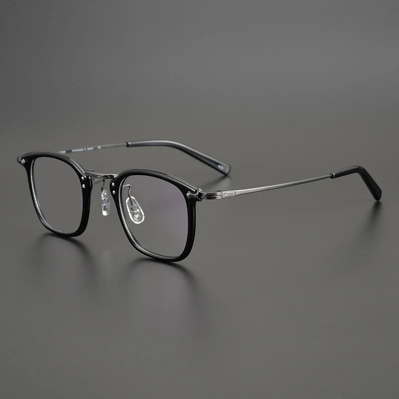 Japan Luxury Brand Designer Vintage Square Titanium Acetate Frame Optical Lenses Glasses Women Fashion Rivet Myopia Eyeglasses
Japan Luxury Brand Designer Vintage Square Titanium Acetate Frame Optical Lenses Glasses Women Fashion Rivet Myopia Eyeglasses