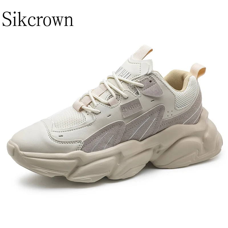 Beige Thick Sole Sneakers for Men Casual Fashion Men's Chunky Sneakers Height Increasing Dad Shoes Hard-Wearing Male Footwear
Beige Thick Sole Sneakers for Men Casual Fashion Men's Chunky Sneakers Height Increasing Dad Shoes Hard-Wearing Male Footwear