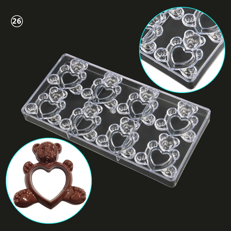 Plastic 8 Cavities Bear Shaped Baking Chocolate Mold Sweet Candy Ice Cream Craft Tools CC0026
Plastic 8 Cavities Bear Shaped Baking Chocolate Mold Sweet Candy Ice Cream Craft Tools CC0026