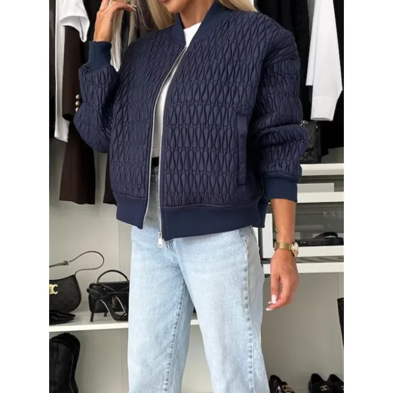 Женское осенне-зимнее повседневное и модное однотонное короткое теплое пальто, женская короткая куртка с длинным рукавом и молнией для комфорта
Женское осенне-зимнее повседневное и модное однотонное короткое теплое пальто, женская короткая куртка с длинным рукавом и молнией для комфорта