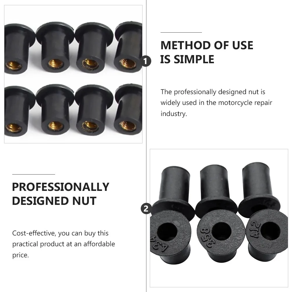 10pcs M4 Metric Rubber Well Nuts Motorcycle Windscreen Fastener Brass Insert Expansion Nut Durable Replacement For Windshield
10pcs M4 Metric Rubber Well Nuts Motorcycle Windscreen Fastener Brass Insert Expansion Nut Durable Replacement For Windshield