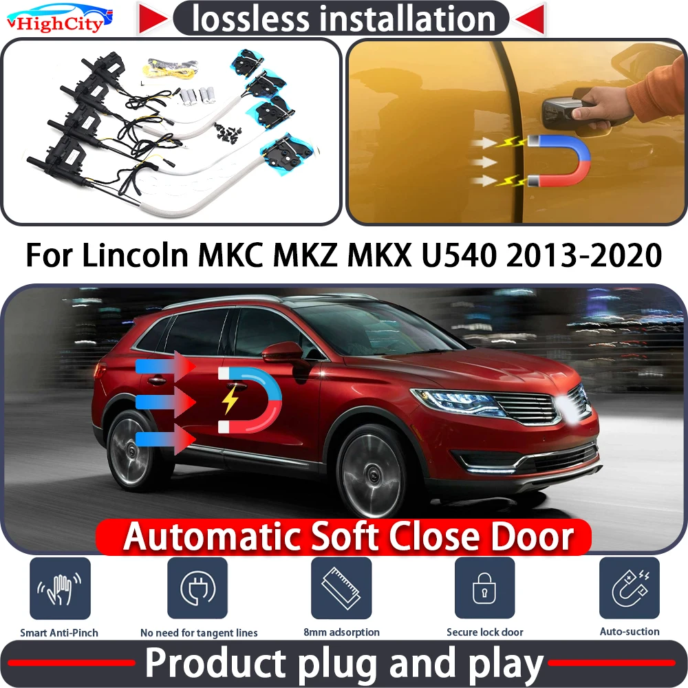 HighCity Electric Closing Door Lock Actuator for Lincoln MKC MKZ MKX U540 2013-2020 Soft Close Power Latch System Auto Pull
HighCity Electric Closing Door Lock Actuator for Lincoln MKC MKZ MKX U540 2013-2020 Soft Close Power Latch System Auto Pull