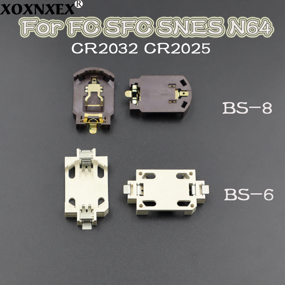 2/5/10pcs Replacement CR2025 CR2032 Button Battery Holder For FC SFC NES SNES N64 Game Card BS-6 BS-8 3V
2/5/10pcs Replacement CR2025 CR2032 Button Battery Holder For FC SFC NES SNES N64 Game Card BS-6 BS-8 3V