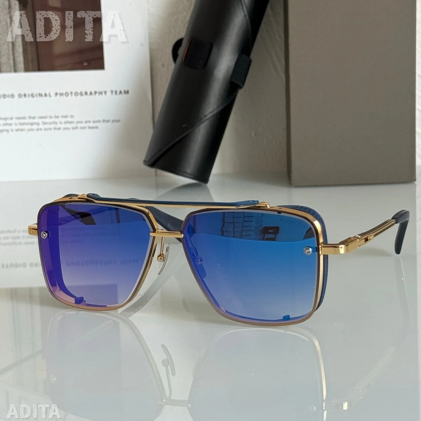 ADITA MACH SIX 62-12 Top Quality Sunglasses for Men and Women Limited Edition Punk Luxury Acetate Titanium Designer Sunglasses
ADITA MACH SIX 62-12 Top Quality Sunglasses for Men and Women Limited Edition Punk Luxury Acetate Titanium Designer Sunglasses