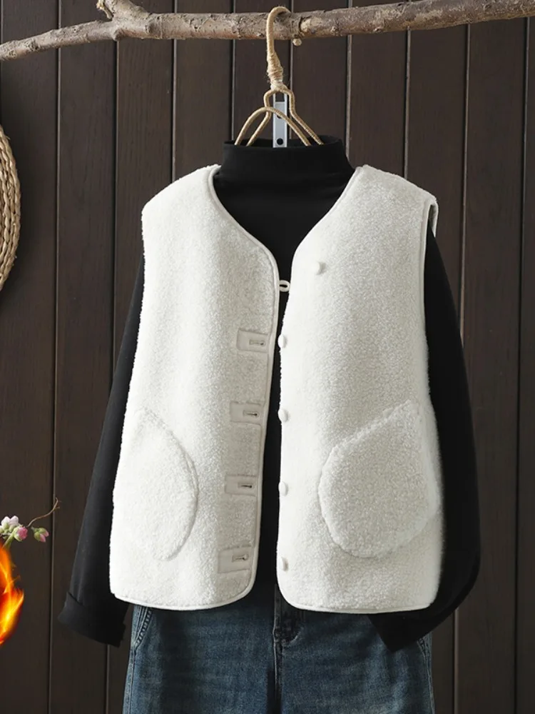 Корейский жилет из белого меха ягненка в стиле ретро, женский осенне-зимний утягивающий жилет из натуральной кожи и меха, открытый кардиган
Корейский жилет из белого меха ягненка в стиле ретро, женский осенне-зимний утягивающий жилет из натуральной кожи и меха, открытый кардиган