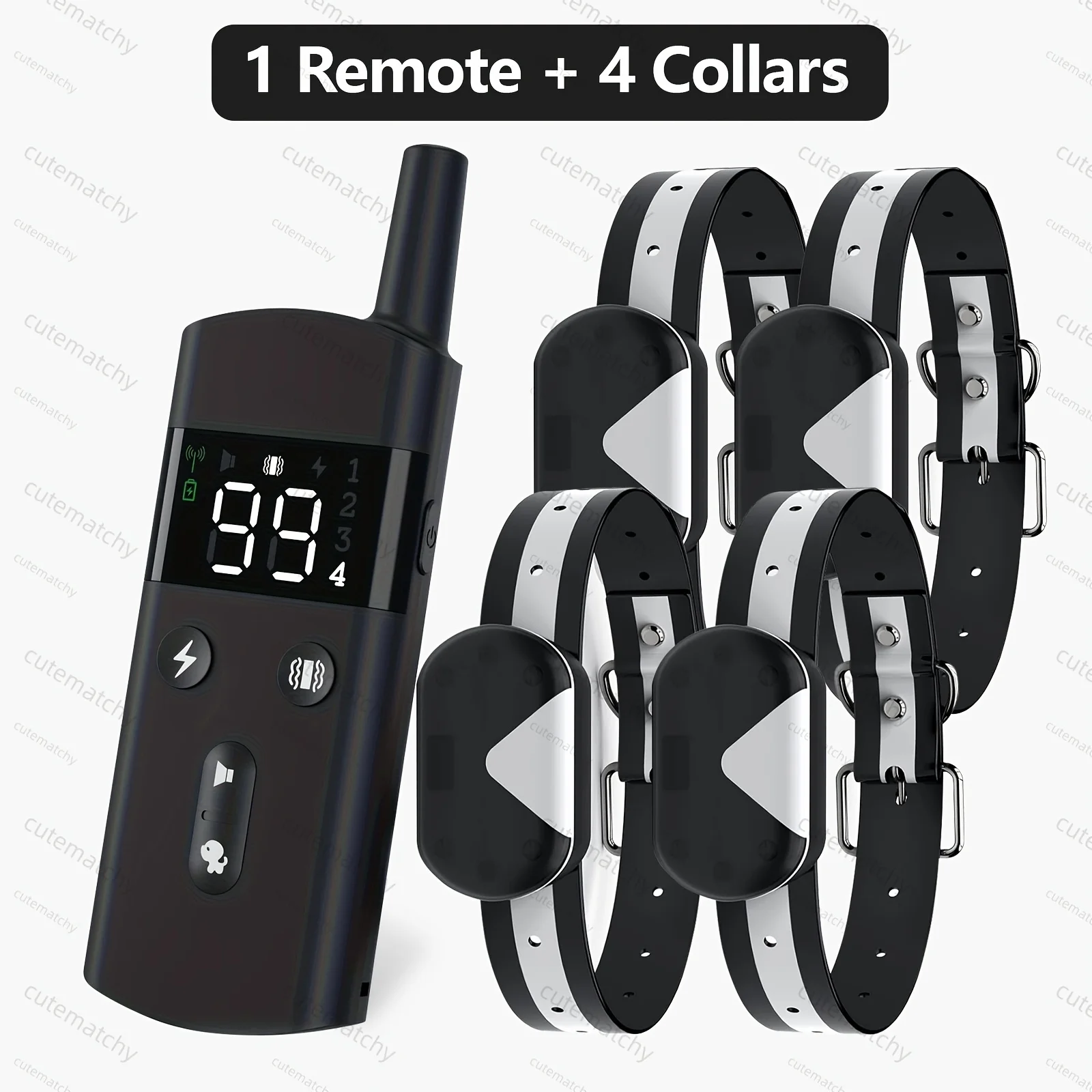 5-Pack Dog Behavior Training Collar with Remote Control, Rechargeable, Long-Range
5-Pack Dog Behavior Training Collar with Remote Control, Rechargeable, Long-Range
