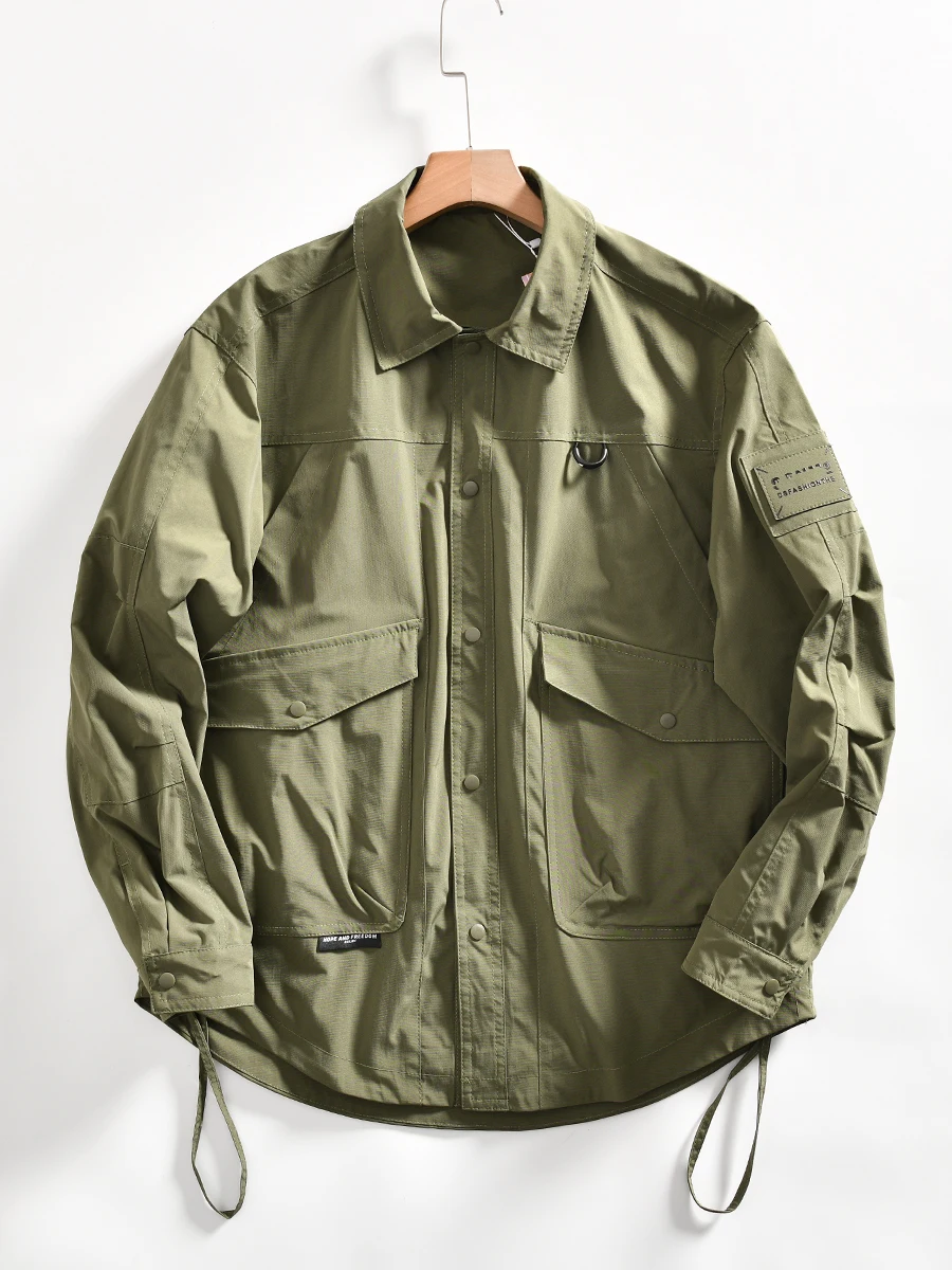 American Style Hunting Jacket for Men Lightweight Casual Flip Collar Spring Fashionable Versatile Workwear Polyester Fiber
American Style Hunting Jacket for Men Lightweight Casual Flip Collar Spring Fashionable Versatile Workwear Polyester Fiber