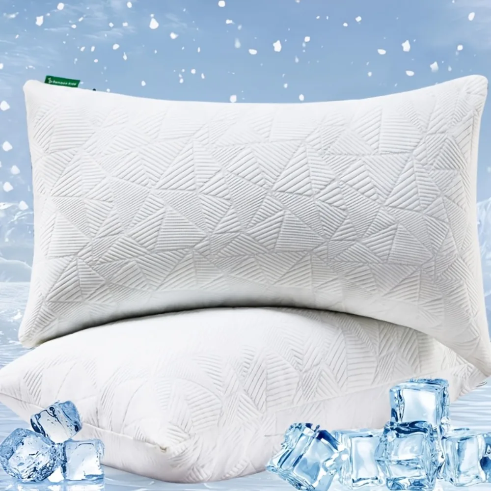 Set of 2 Cooling Pillows for Sleep, Queen Size Shredded Bed Pillows, Gel Pillows Ideal for Hot Sleepers, Comfortable for Side
Set of 2 Cooling Pillows for Sleep, Queen Size Shredded Bed Pillows, Gel Pillows Ideal for Hot Sleepers, Comfortable for Side