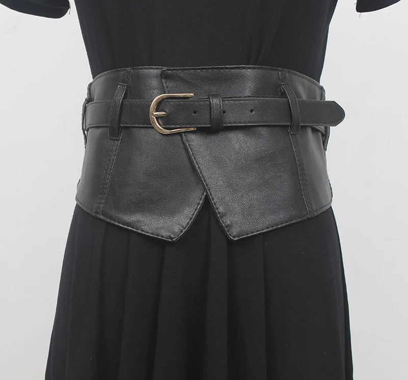 Women's Runway Fashion Elastic PU Leather Cummerbunds Female Dress Corsets Waistband Belts Decoration Wide Belt R887
Women's Runway Fashion Elastic PU Leather Cummerbunds Female Dress Corsets Waistband Belts Decoration Wide Belt R887