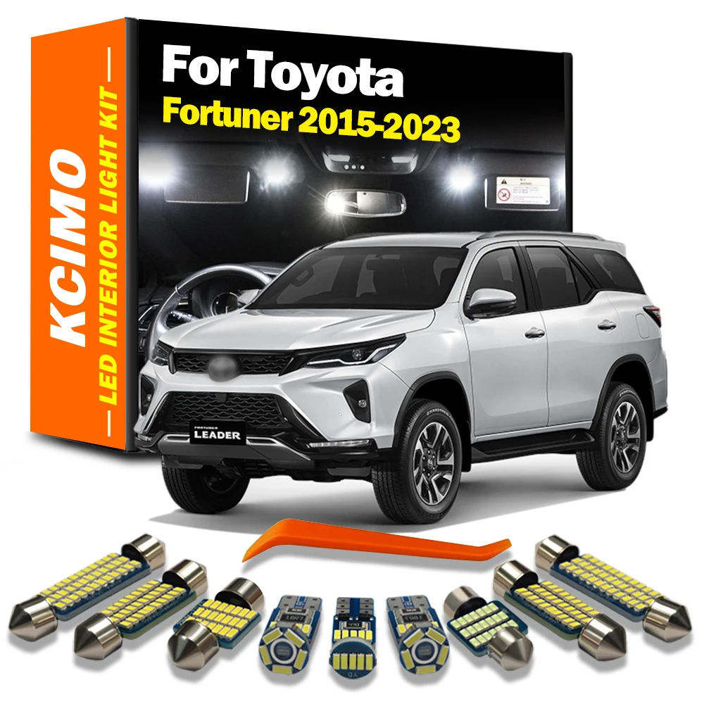 Kcimo 8Pcs Car LED Interior Map Dome Trunk Bulb Kit For Toyota Fortuner MK2 N15 N16 2015-2020 2021 2022 2023 License Plate Light
Kcimo 8Pcs Car LED Interior Map Dome Trunk Bulb Kit For Toyota Fortuner MK2 N15 N16 2015-2020 2021 2022 2023 License Plate Light